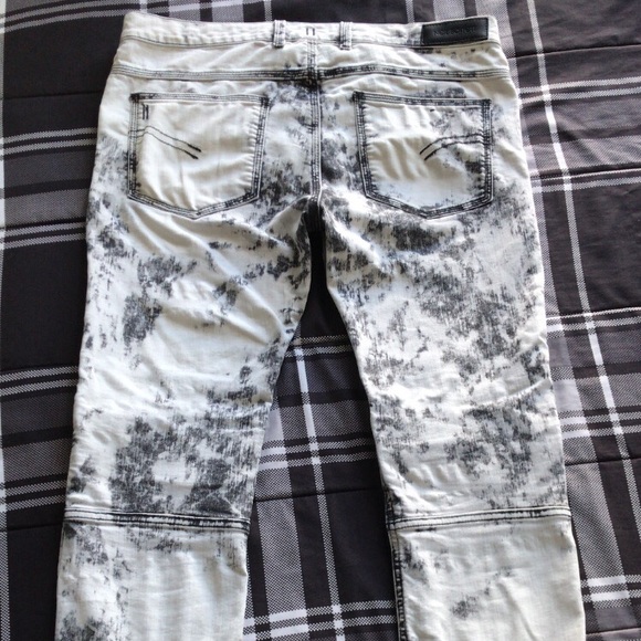 (SOLD) Neil Barrett Acid Wash Jeans - Picture 4 of 6